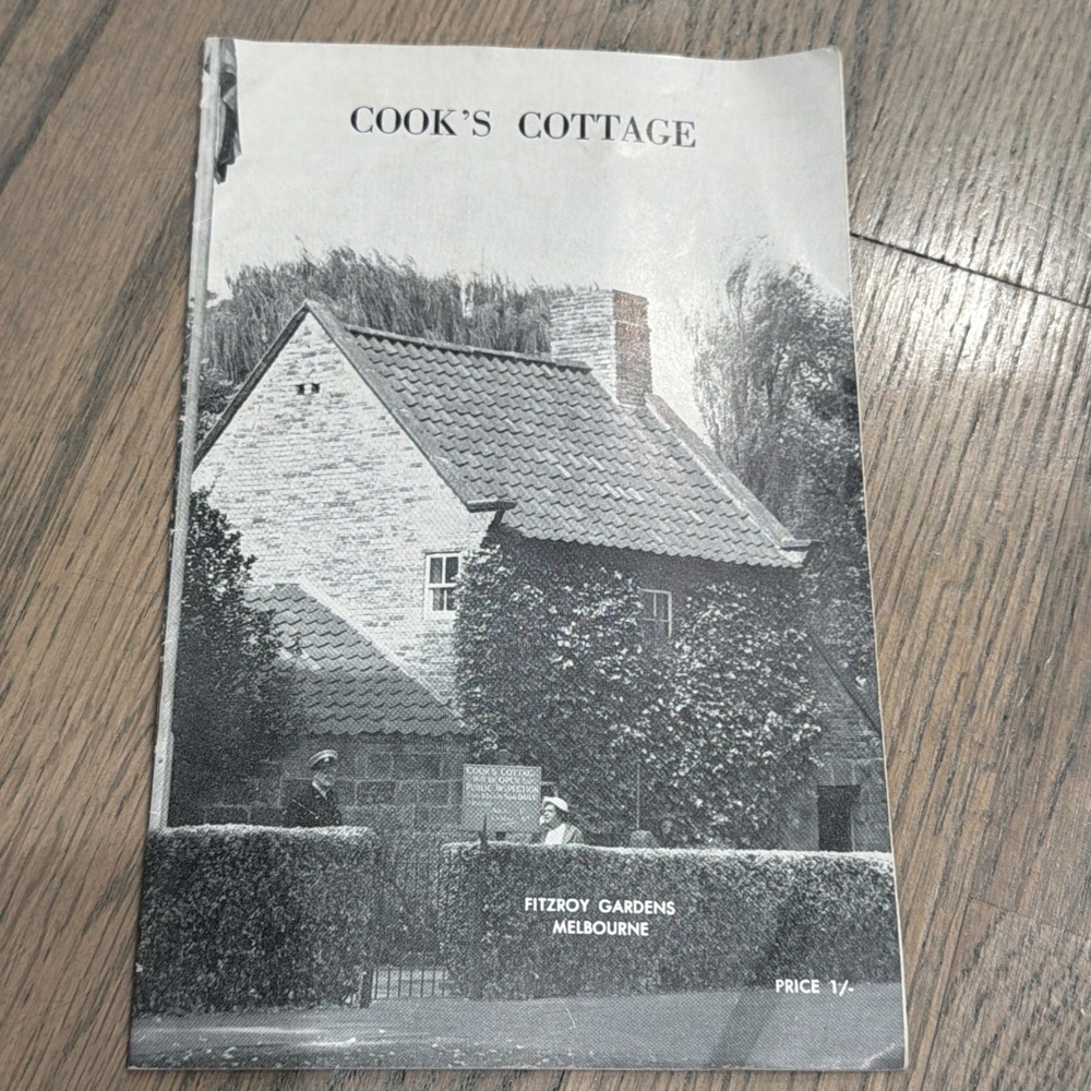 Cook's Cottage Vtg Tourism Pamphlet Voyages Of Captain James Cook 1957 Melbourne